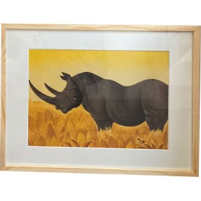 Hans Scherfig, plakat indrammet i fyrtrsramme 30x40cm