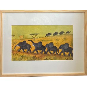 Hans Scherfig, plakat indrammet i fyrtrsramme 30x40cm