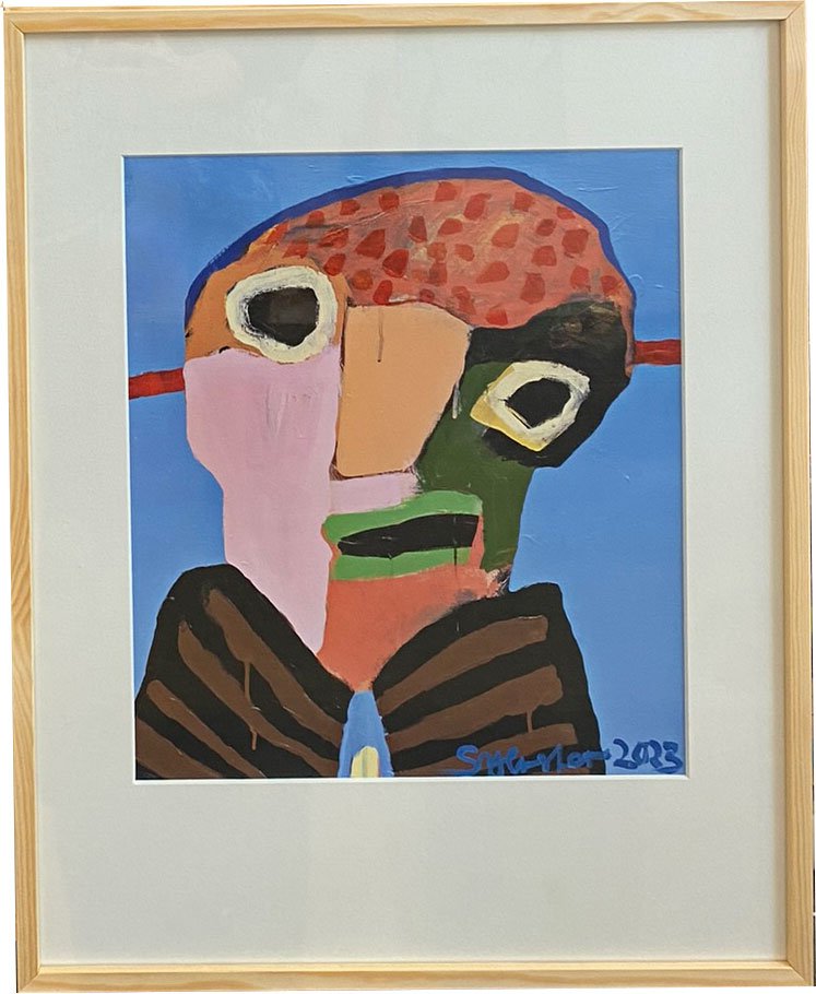 Leif Sylvester  Farverig kunst med kant og karakter