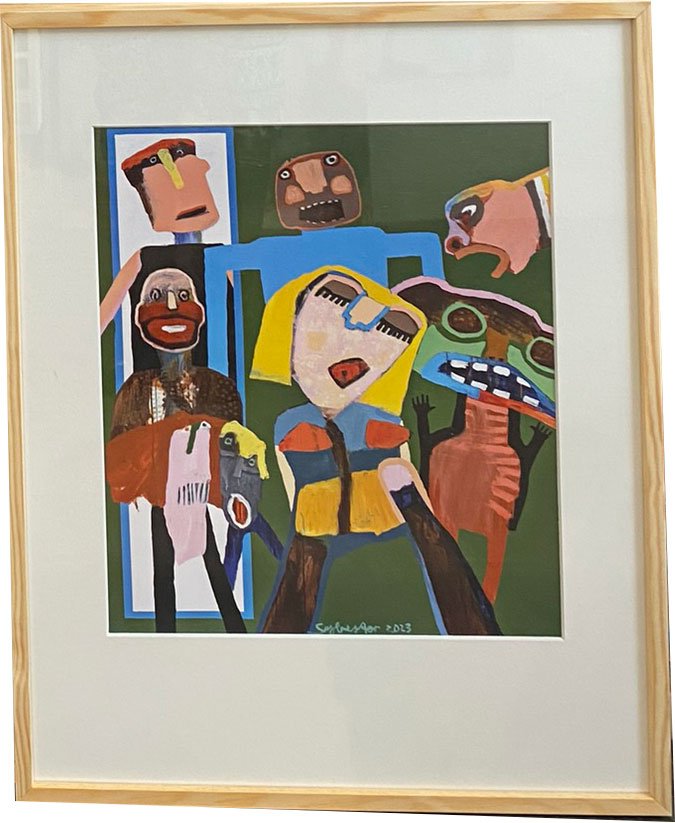 Leif Sylvester plakat indrammet 40x50cm