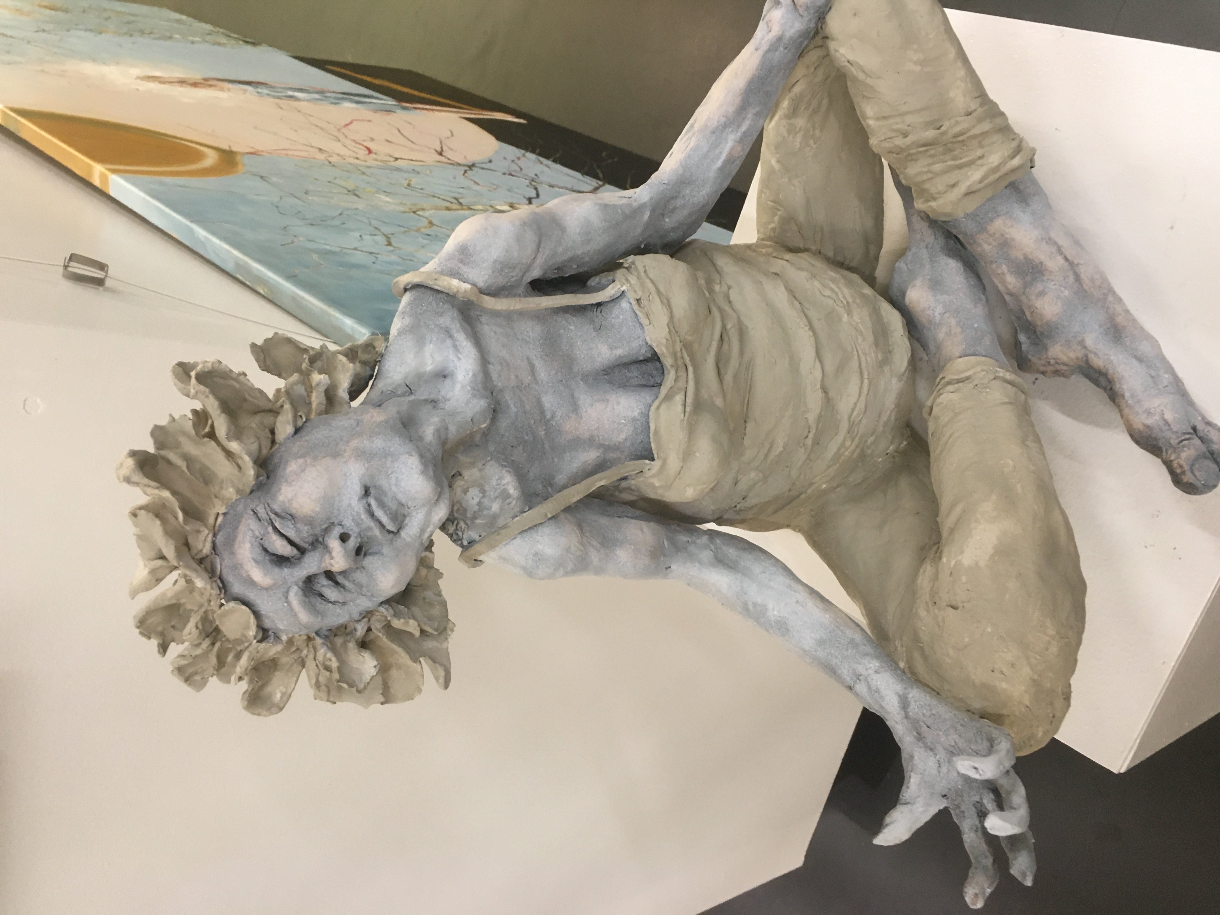Yogi keramik skulptur af Flemming Hald