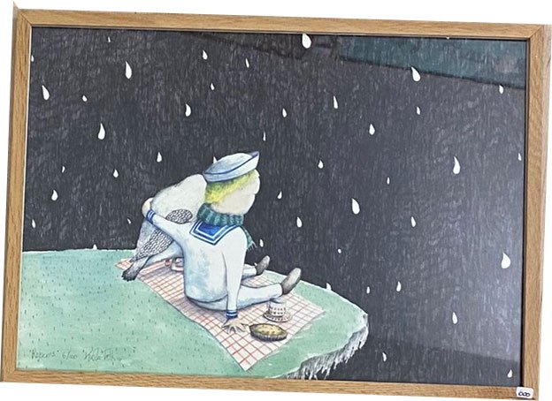 Kirstine Falk, indrammet kunsttryk 30x40cm