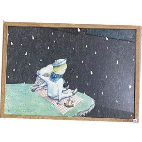 Kirstine Falk, indrammet kunsttryk 30x40cm