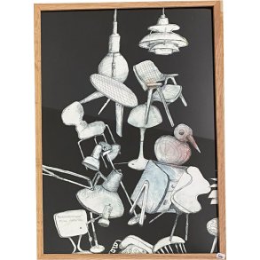 Kirstine Falk, indrammet plakat 30x40cm