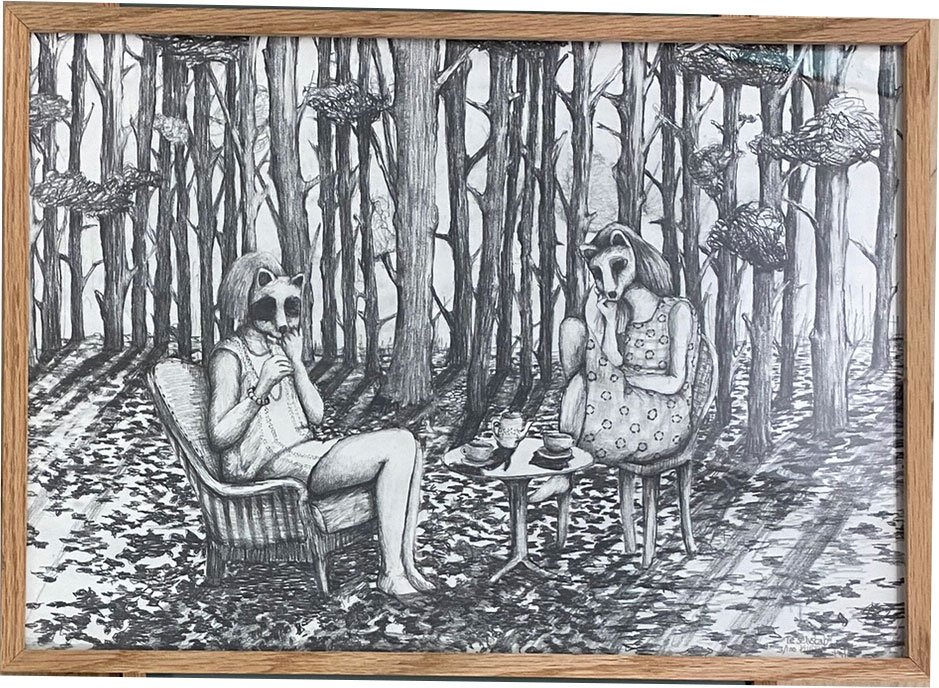 Kirstine Falk, indrammet plakat 30x40cm
