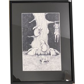 Kirstine Falk, indrammet plakat 30x40cm