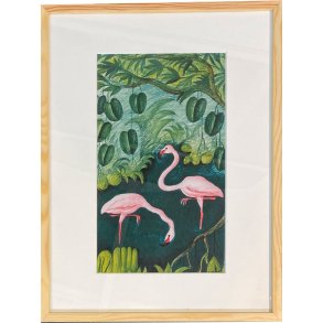 Hans Scherfig, plakat indrammet i fyrtrsramme 30x40cm