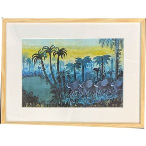 Hans Scherfig, plakat indrammet i fyrtrsramme 30x40cm