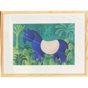 Hans Scherfig, plakat indrammet i fyrtrsramme 30x40cm