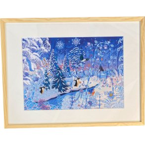 Peggy Nille, plakat indrammet i fyrtrsramme 30x40cm