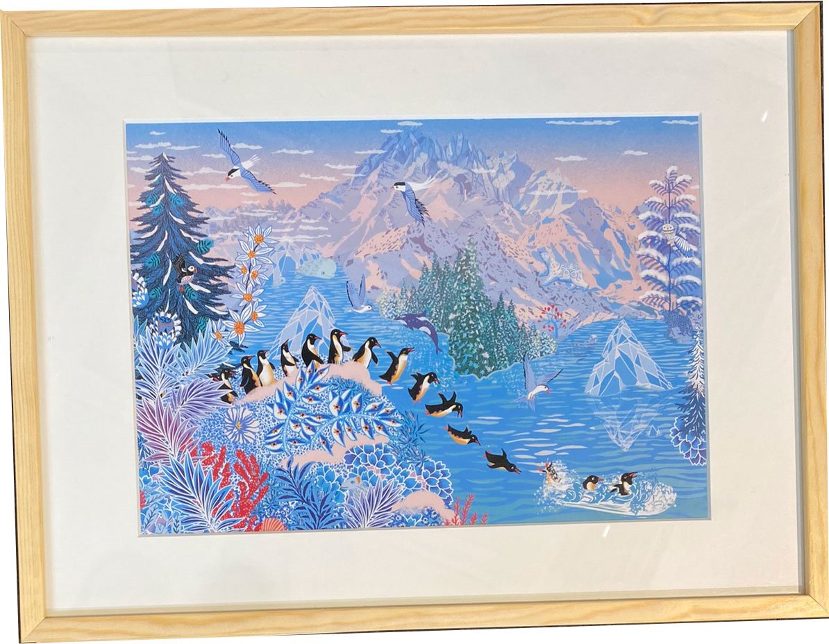 Peggy Nille, plakat indrammet i fyrtrsramme 30x40cm