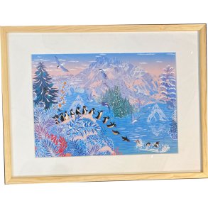 Peggy Nille, plakat indrammet i fyrtrsramme 30x40cm