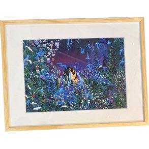 Peggy Nille, plakat indrammet i fyrtrsramme 30x40cm