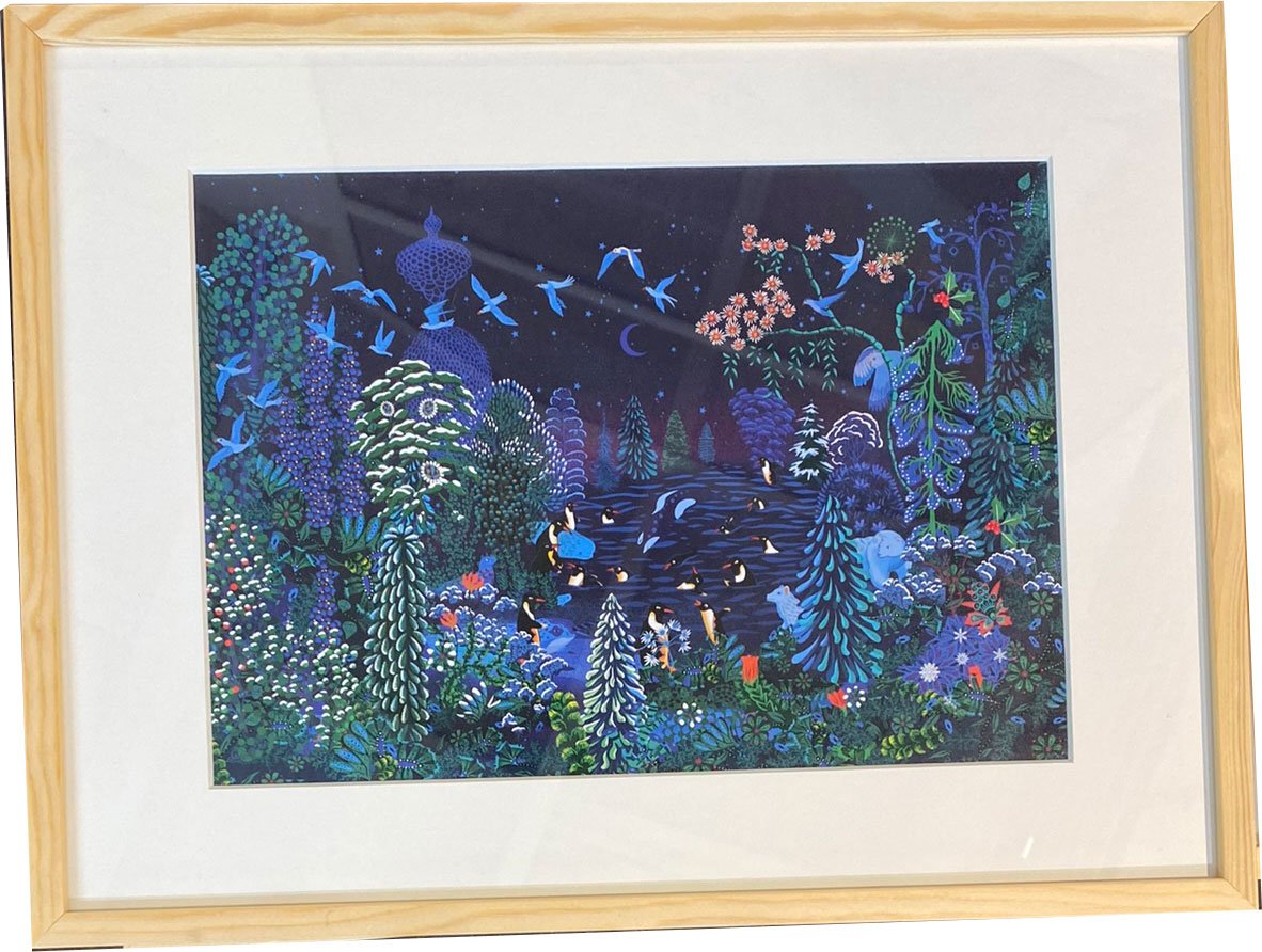 Peggy Nille, plakat indrammet i fyrtrsramme 30x40c