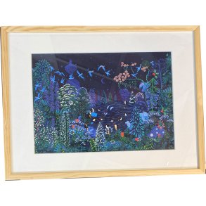 Peggy Nille, plakat indrammet i fyrtrsramme 30x40c