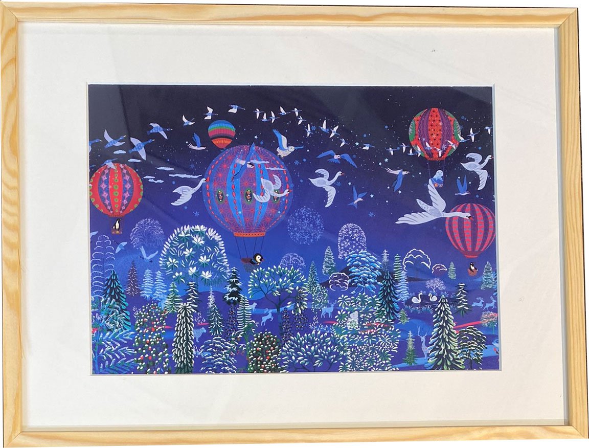 Peggy Nille, plakat indrammet i fyrtrsramme 30x40cm