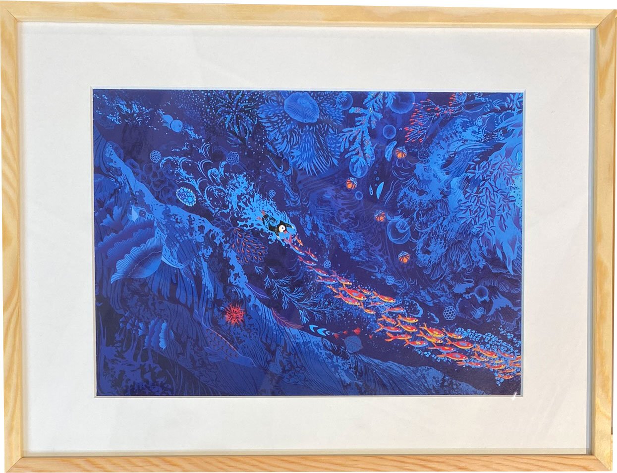 Peggy Nille, plakat indrammet i fyrtrsramme 30x40cm