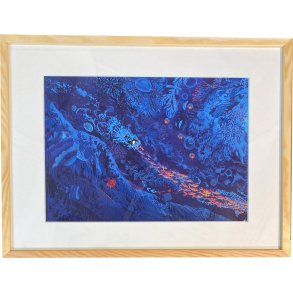 Peggy Nille, plakat indrammet i fyrtrsramme 30x40cm