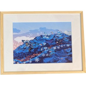 Peggy Nille, plakat indrammet i fyrtrsramme 30x40cm