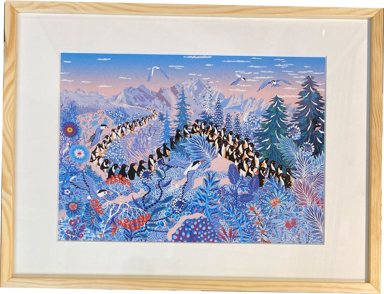 Peggy Nille, plakat indrammet i fyrtrsramme 30x40cm