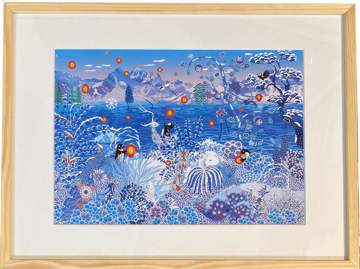 Peggy Nille, plakat indrammet i fyrtrsramme 30x40cm