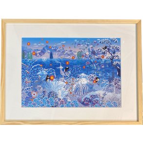 Peggy Nille, plakat indrammet i fyrtrsramme 30x40cm