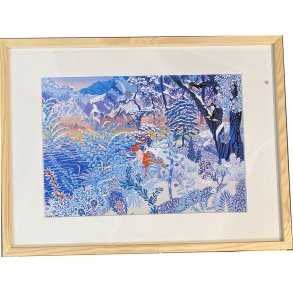 Peggy Nille, plakat indrammet i fyrtrsramme 30x40cm