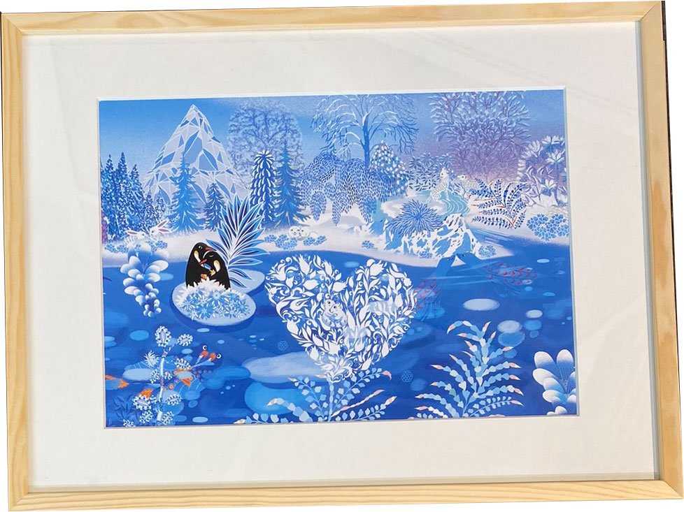 Peggy Nille, plakat indrammet i fyrtrsramme 30x40cm