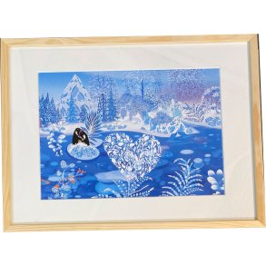 Peggy Nille, plakat indrammet i fyrtrsramme 30x40cm