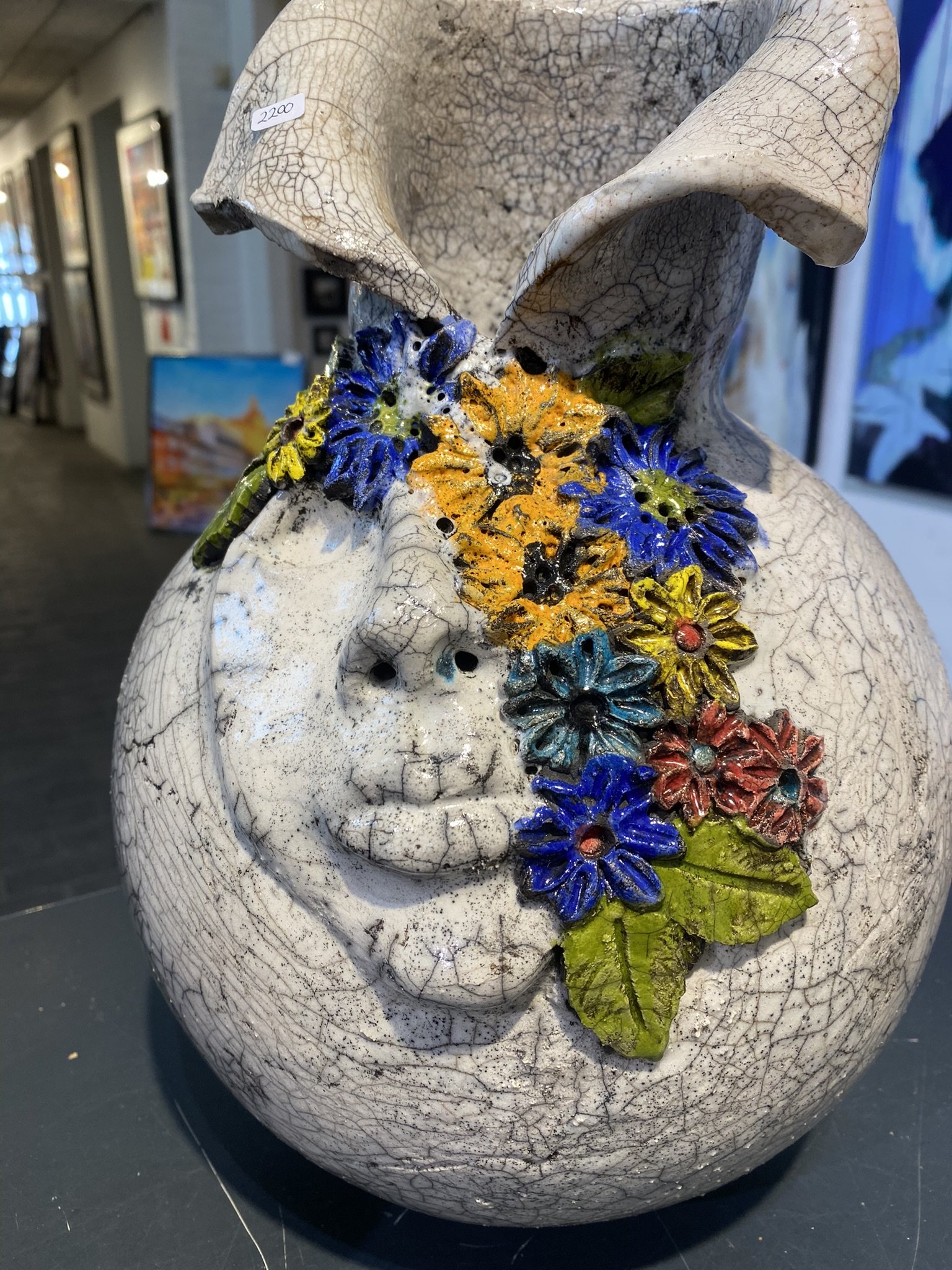 Dorit Knudsen Skulptur med ansigt