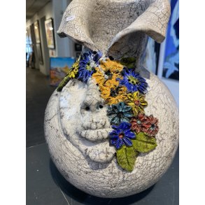 Dorit Knudsen Skulptur med ansigt