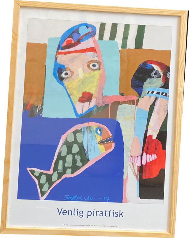 Leif Sylvester indrammet plakat 30x40cm
