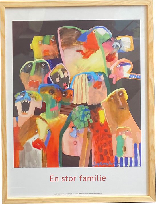 Leif Sylvester indrammet plakat 30x40cm