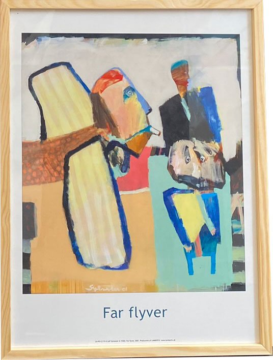 Leif Sylvester indrammet plakat 30x40cm