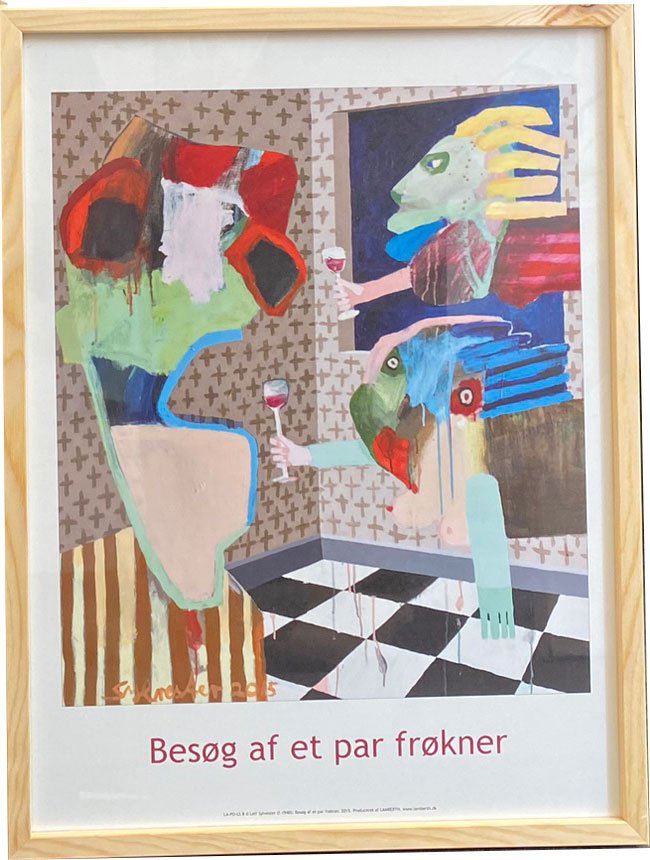 Leif Sylvester indrammet plakat 30x40cm