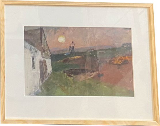 Oluf Hst, plakat indrammet i fyrtrsramme 30x40cm