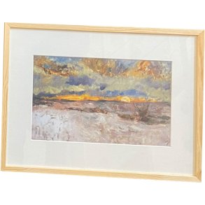 Oluf Hst, plakat indrammet i fyrtrsramme 30x40cm