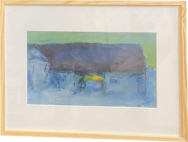 Oluf Hst, plakat indrammet i fyrtrsramme 30x40cm