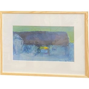 Oluf Hst, plakat indrammet i fyrtrsramme 30x40cm