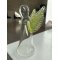 Mundblst glas, snapseengel - farve Lime af Dansk Glaskunst