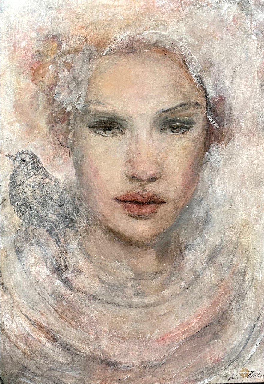 Jette Kirkeby 100x70cm maleri af kvinder