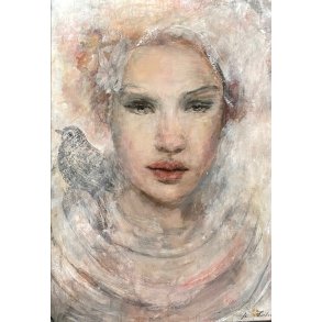 Jette Kirkeby 100x70cm maleri af kvinder