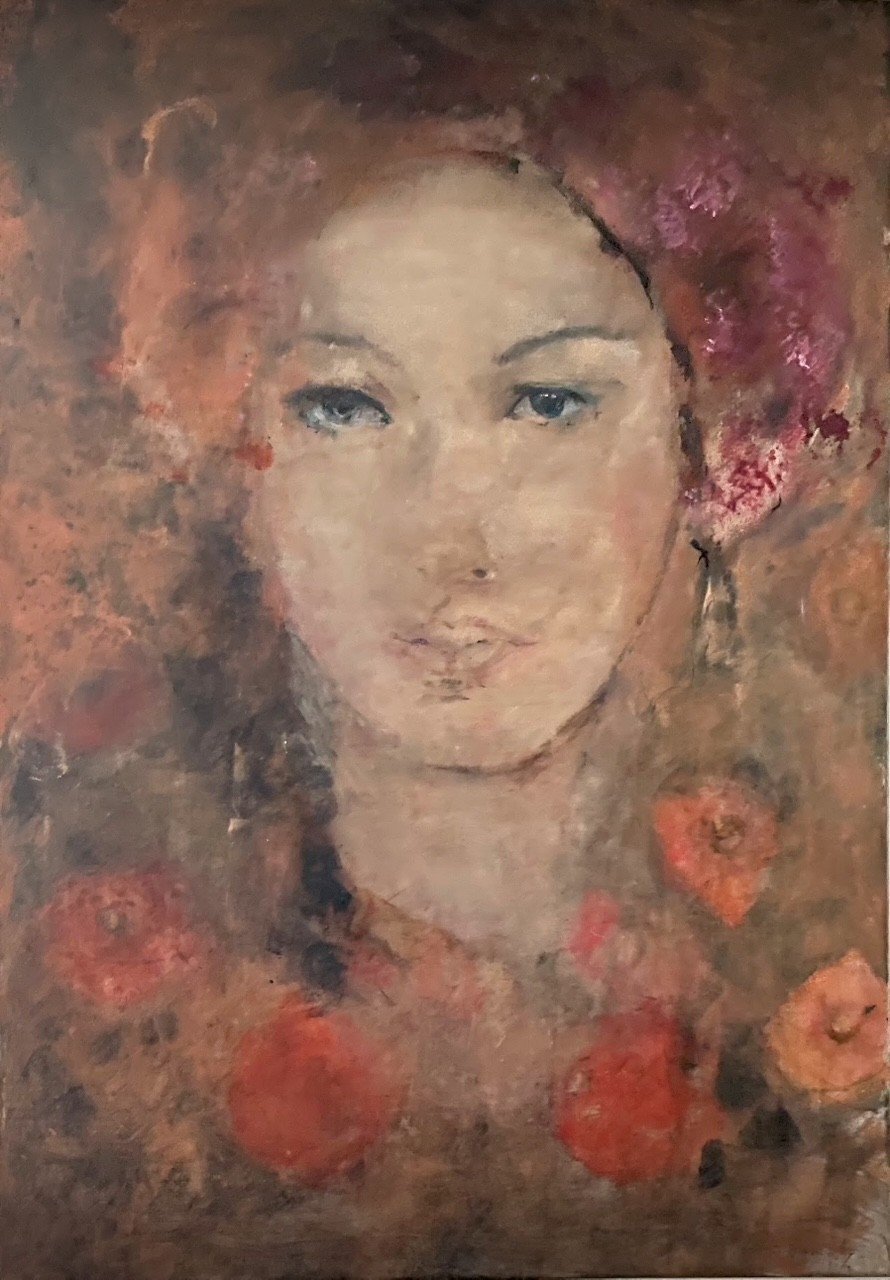Jette Kirkeby 100x70cm maleri af kvinder