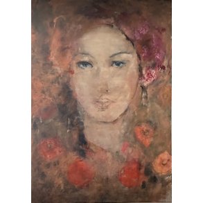 Jette Kirkeby 100x70cm maleri af kvinder