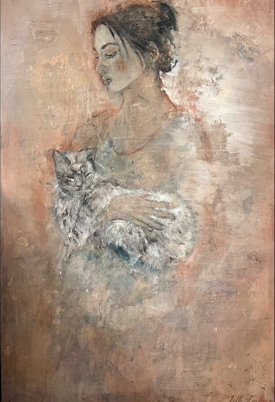 Jette Kirkeby 100x70cm maleri af kvinder