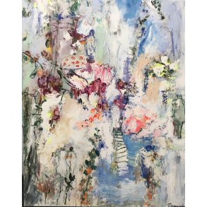 The more you look, maleri 150x120cm af Tina Asmussen