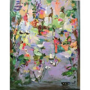 My own 200, maleri 150x120cm af Tina Asmussen