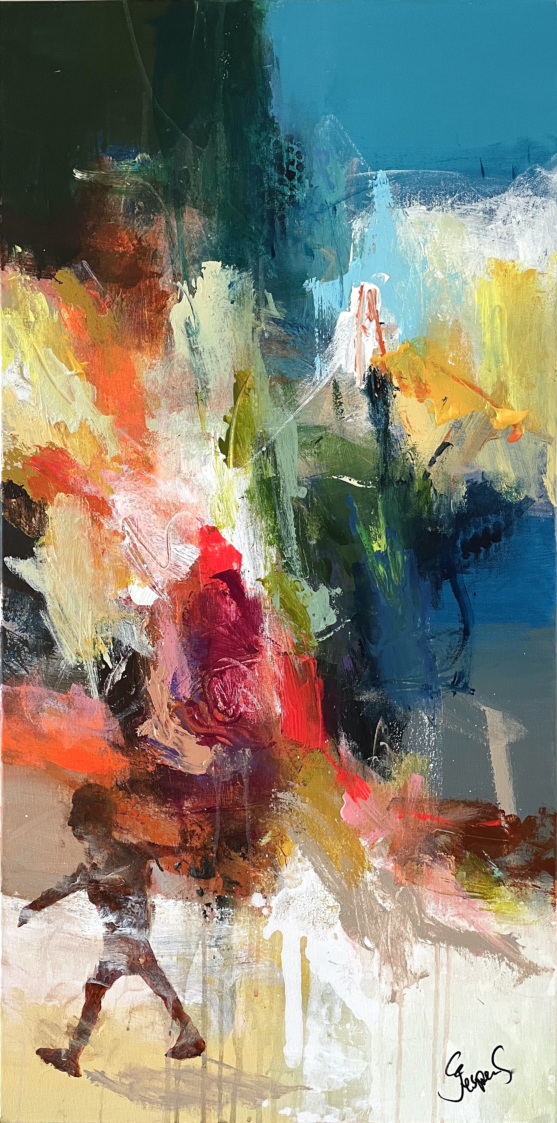 Big Dreams 100x50cm maleri  af Jesper Srensen