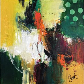 Wake up 50x50cm maleri  af Jesper Srensen