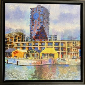 Bjarke Ingels klokketrn, Giclee 40x40cm